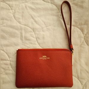 Red Coach wristlet